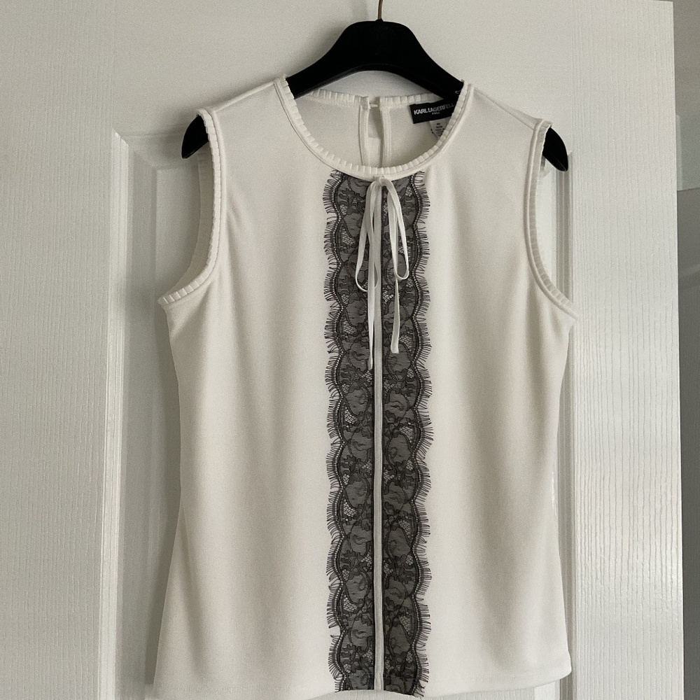 Karl Lagerfeld Paris Sleeveless Blouse Size M